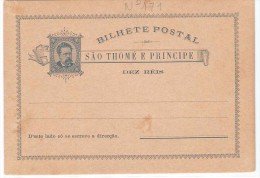 BILHETE POSTAL S. TOMÉ E PRINCIPE (NOVO) - Covers & Documents