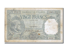 Billet, France, 20 Francs, 20 F 1916-1919 ''Bayard'', 1918, 1918-12-10, TB+ - 20 F 1916-1919 ''Bayard''