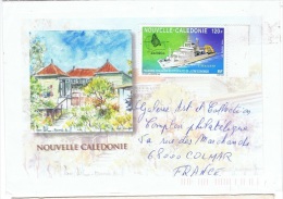 BAT-L34 - NOUVELLE CALEDONIE PA 321 Sur Lettre Pour Colmar - Covers & Documents