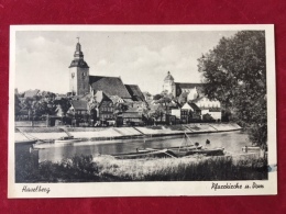 AK Havelberg Pfarrkirche Und Dom Havel Boote Arbeitsmaid R.A.D. Ca. 1940 - Havelberg