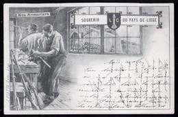 594 - BELGIQUE  - LIEGE - SOUVENIR DU PAYS DE LIEGE - Nos Armuriers - Dos Non Divisé - Herstal