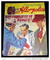 FRANK HARDING. MISS CHANDLER EST EN DANGER. (1952). Pseudo De Léo Malet.  Collection Allo Police.  110 - Leo Malet