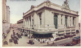 Cp Amérique Du Nord USA New York Grand Central Terminal ( Voiture Automoile Américaine Tramway Commerce ) - Grand Central Terminal