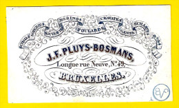 Ca1850 SCHALLS SOIERIES MERINOS GANTS CRAVATES ECHARPE PLUYS BOSMANS BRUXELLES CARTE PORCELAINE PORSELEINKAART MODE P240 - Textile & Vestimentaire