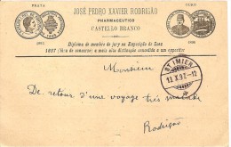 Brasilia Postcard Catello 10.8.1897 To St. Imier, Switzerland,entier, See Scans! - Covers & Documents