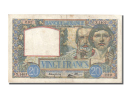 Billet, France, 20 Francs, 20 F 1939-1942 ''Science Et Travail'', 1940 - 20 F 1939-1942 ''Science Et Travail''