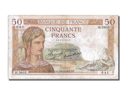 Billet, France, 50 Francs, 50 F 1934-1940 ''Cérès'', 1935, 1935-12-19, TB+ - 50 F 1934-1940 ''Cérès''