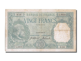 Billet, France, 20 Francs, 20 F 1916-1919 ''Bayard'', 1917, 1917-09-13, TTB+ - 20 F 1916-1919 ''Bayard''