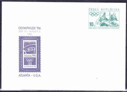 Tchéque République 1996, Envelope Jeux Olympique Atlanta (COB 2) - Covers