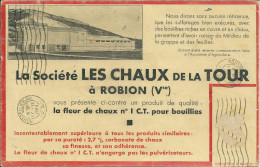 2 Eme 84 ROBION VAUCLUSE CHAUX DE LA TOUR  BUVARD MINES - Landwirtschaft