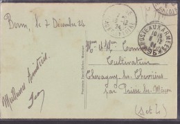 Cachets Militaires - Lettre - Militaire Stempels Vanaf 1900 (buiten De Oorlog)