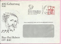 400 Years Of Birth - Peter Paul Rubens / Philatelic Exhibition (Hermann E. Sieger), 10.3.1987., Germany, Letter - Sonstige & Ohne Zuordnung