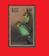 Sri Lanka 2003, Barbu à Plastron Rouge / Coppersmith Barbet / Oiseau Bird MNH ** - Pics & Grimpeurs