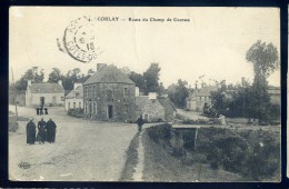 Cpa Du 22  Corlay -- Route Du Champ De Courses  --  NOV15 37 - Saint-Nicolas-du-Pélem