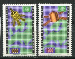 153 TURQUIE 1991 - Europa Satelitte (Yvert 2669/70) Neuf ** (MNH) Sans Trace De Charniere - Nuevos