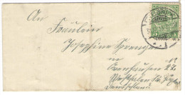 LUSSEMBURGO - LUXEMBOURG - 1913 - 5 - Mini Envelope - Viaggiata Da Ettelbruck - 1907-24 Abzeichen