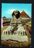 EGYPT  -  Giza  The Great Sphinx  Used Postcard As Scans - Gizeh