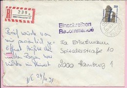 Letter - Hannover, 1991., Germany, Registrated Letter - Autres & Non Classés