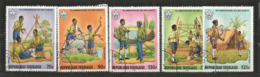 Le Scoutisme Au TOGO, 5 Timbres Oblitérés Bonne Qualité - Usati