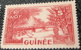 AOF Guinea 1938 Guinea Village 5c - Mint - Nuovi