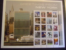 2015 GREETINGS FROM NEW YORK PERSONALIZED SHEET   MNH **   (GROEN102-12-1152) - Unused Stamps