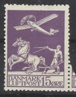 Denmark 1925 15ore Air MLH(*) - Poste Aérienne