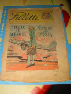 Magazine FILLETTE NR 181 Du 05 Janvier 1950 Yvette Le Mesnil Hôtesse De L'Air - Fillette