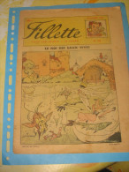 Magazine FILLETTE NR 184 Du 26 Janvier 1950 Yvette Le Roi Des Eaux Vives - Fillette
