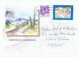 L-COL13 - NOUVELLE CALEDONIE N° 655 + PA 327 Sur Lettre - Briefe U. Dokumente