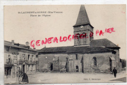 87 - ST SAINT LAURENT SUR GORRE - PLACE DE L' EGLISE - EDITEUR F. BONTEMPS - Saint Laurent Sur Gorre