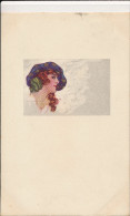 CORBELLA, GLAMOUR, ELEGANT YOUNG LADY WITH LARGE HAT, EX Cond. PC Mailed, 1921 - Corbella, T.