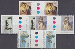 AAT 1994 Huskies 4v Gutter (+traffic Lights) ** Mnh (26457) - Ungebraucht