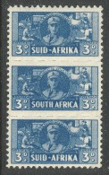 South Africa 1942 3d Triplet SG101 - MLH - Nuevos