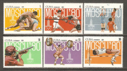 1979 Mi# 2413-2418 ** MNH - Summer Olympics, Moscow '80 - Neufs