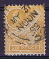 New South Wales:  Mi 88   SG 297 Used 1897 Inverted Watermark - Gebruikt