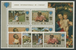 Burundi 1979 Jahr Des Kindes Block 1497/00 Block 109 A Postfrisch (R22030) - Unused Stamps