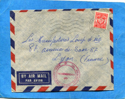 MARCOPHILIE-lettre-FM-MADAGASCAR Fse-pour Françe-cad Tana+Régiment Mixte D'outre Mer -1958- Stamps N° FM 12 - Lettres & Documents