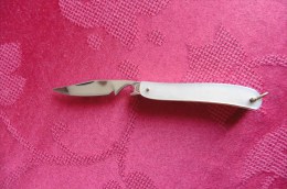 : Petit Couteau  Pliable Manche Nacré ,pour Collectionneurs - Couteaux