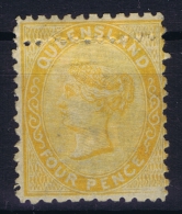 Queensland:  Mi Nr 42 MH/* Double Perforated 1879 - Neufs