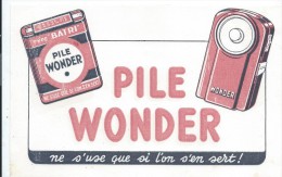 Buvard /Piles WONDER//Vers 1950       BUV250 - Piles