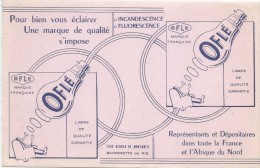 Lampes OFLE/Pour Bien Vous éclairer.../Représentants Et Dépositaires //Vers 1950       BUV258 - Elektriciteit En Gas