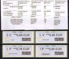 ATM - NOUVEAU PROGRAMME- EC 0.66/LV 0.68/LP 0.76/IP 0.95 AVEC 4 RECUS-NABANCO De Série- N° 55 Gds COINS RONDS - 2010-... Abgebildete Automatenmarke