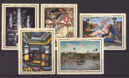 03129  -  Cuba  :   Yv  1086-90 **  Peinture - Ungebraucht