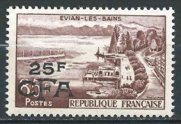 Réunion Cfa - 1957 - DOM TOM - N°341 - Evian - Neuf * - MLH - Nuevos