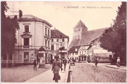 GREIFSWALD Am Mühlen Tor Mit Marienkirche Belebt Modische Herrschaften TOP-Erhaltung Ungelaufen - Greifswald