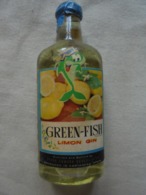 Vintage - Petite Bouteille/mignonnette "GREEN-FISH" Limon Gin ZAMORA SPAIN - Miniaturflaschen