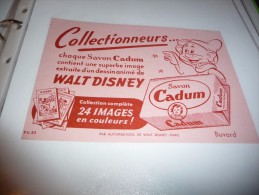 BUVARD Publicitaire  BLOTTING PAPER   Savon CADUM Walt Disney   Nain Joyeux - Parfum & Cosmetica