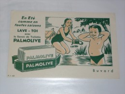 BUVARD Publicitaire  BLOTTING PAPER   Savon Palmolive  Jeune Garcon  Ete - Parfum & Cosmetica