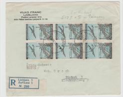 Yu008 / JUGOSLAWIEN -  Luftpost 517 I + II, Paare (3 X) Einschreiben 1948 - Covers & Documents