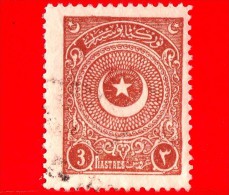 TURCHIA - Usato - 1925 - Stella E Mezzaluna - Crescent And Star - 3 - Used Stamps